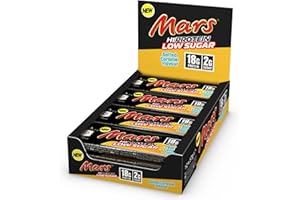 Mars Hi Protein Low Sugar (12x57g) High Protein Energy Snack with Salted Caramel Flavour, 18g Protein for 2g Sugar …
