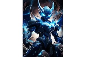 DIUJHUUY 5D Diamond Painting Kits,Digital Drawing Kits,Diamond Art Accessories,DIY Arts Craft Supply for Adults, Children's Beginners, Home Wall Decoration Gifts - Cartoon (Mech Warrior)