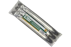 YARDMAN Tyre Levers Set of 3 – 12 Inch Heavy Duty Carbon Steel Multifunctional Tyre Lever for Car, Motorcycle, Truck – Chrome Plated Finish with Hot Forged Ends – Ideal for Home, Professional Use