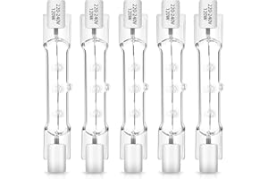 BLAKAPOO Bombilla Halógena R7S 78mm 120W 230V Blanco Cálido Regulable 2700K, Varilla Halógena Lineal J78mm R7S para Luces de Sala, Bombillas de Techo, Luces de Trabajo, Luces de Paisaje, Paquete de 5