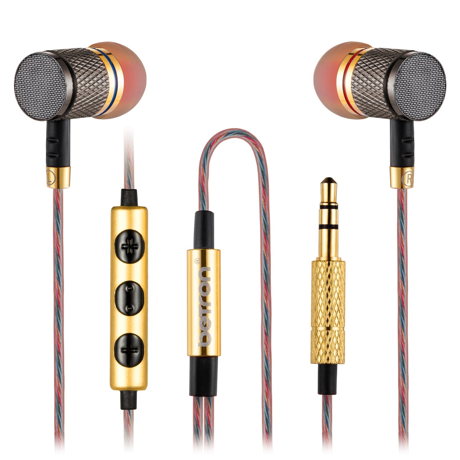 Betron YSM1000 in Ear Headphones Wired Earphones with Mic Microphone