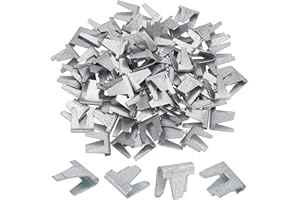 AHANDMAKER 100Pcs Upholstery Stay Wire Clips Wire Cage Buckle Clips Wire Cage Fasten Clips Buckle Pet Cage Clips for Birds Cat Dog