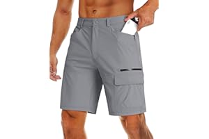 MAGCOMSEN Męskie letnie szorty cargo na co dzień lekkie szybkoschnące odporne na zarysowania bojowe spodenki robocze spodnie