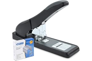 Rapesco 1550 ECO Agrafeuse HD-140 à Grande Capacité avec 1000 Agrafes de Type 923/12 mm, Capacité de 140 Feuilles, Noir