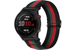 SITAFU Cinturino Garmin Vivoactive 4/Forerunner 255/265/Venu 2 Armband,22mm Nylon Elastico Cinturini di Ricambio per Samsung Galaxy Watch 3 45MM/Gear S3/Huawei Watch GT Uomo Donna
