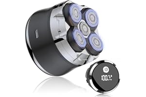 GUIRFLY1N1 Head Shavers for Bald Men can be Used Wet or Dry, Waterproof Mens Head Shaver, Rechargeable Bald Head Shaver with Led Display, Cordless Electric Razor for Men