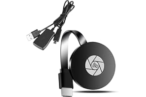 QIDUHUQI Miracast HDMI Dongle, Wireless Display Dongle for TV, WiFi Display Adapter with Screen Mirroring Unterstützung für Miracast/DLNA/Airplay mit Android/i-OS/Windows/Mac OS/Monitor-Black