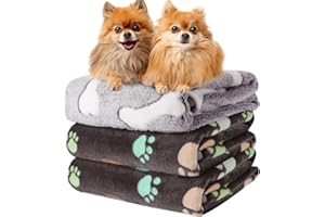 4-Pejiijar 3 Piezas Manta para Perros Mascotas Gatos Manta Suave Lavable Alfombrilla para Dormir Manta para Cachorros Tapete para Sofa Cama Adecuada para Pequeño Mediano Grande Perros Gatos Mascotas