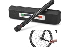 Vusddy Profesjonalny klucz dynamometryczny do roweru 1/4" – 5-25 NM do samochodu i motocykla – 0,1 NM mikro-regulacja z blokadą, dokładność błędu ±3%, 72 zęby
