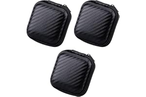 EHDWXVZM 3 szt. etui na słuchawki, pudełko do przechowywania minisłuchawek, etui ochronne na słuchawki, twarde pudełko na słuchawki, kwadratowe pudełko ochronne na słuchawki