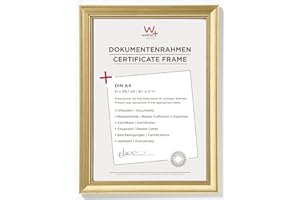 walther design ramka na zdjęcia złota 21 x 29,7 cm (DIN A4) Ramka do salonu JA130G