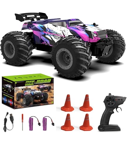 Voiture Télécommandée Enfant 360° Flip Double Face – 4x4 RC Tout Terrain Lumineuse LED, Cadeau Garçon Fille 3-8 Ans