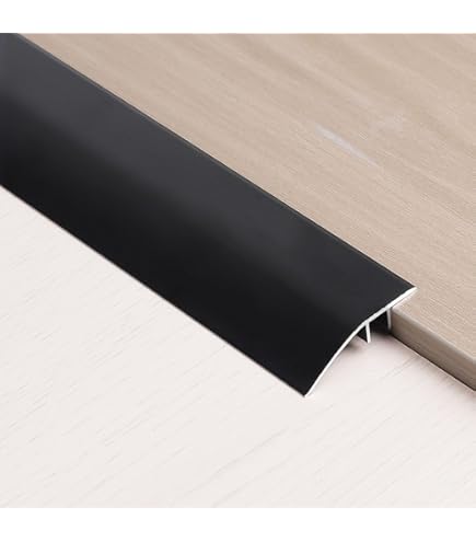 ufitec Profielsysteem voor parket- en laminaatvloeren voor vloerbedekkingen van 7-16 mm hoogte, eindprofiel zilver, 100 cm lang, vele kleuren leverbaar, eindprofiel, 100 cm lang, zilver