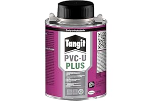 Tangit PVC-U Plus THF Free con Pennello, Colla PVC senza THF, Colla per Assemblare Tubi, Adesivo per Incollare Tubature Idrauliche, 1 Latta 250g