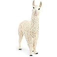 Schleich Farm World 13920 Realistic Cute Farm Llama Figurine - Highly Detailed and Durable Farm Animal Figurine for Boys and Girls - Llama Toy Gift for Kids Ages 3+, White