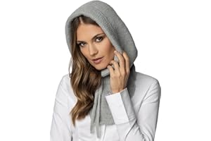 Vivisence Invernale Cappuccio da Donna Elegante con Scaldacollo Balaclava Integrato Realizzato in Filato Morbido E Caldo con Coulisse Regolabile Perfetto per l'inverno 7097