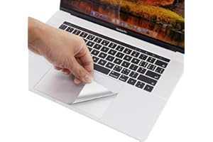 ‎LENTION LENTION Palm Rest Cover Haut mit Trackpad Protector für MacBook Pro (15-Zoll, 2016-2019), mit Thunderbolt 3 Ports und Touch ID, Schutz Vinyl Aufkleber Aufkleber (Silber)