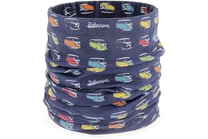 BRISA VW Collection - Volkswagen Hippie Bus T1 Sciarpa, Bandana, Antibatterico, Versatile, Maschera Protettiva Naso e Bocca/scalda Collo/Panno Tubolare