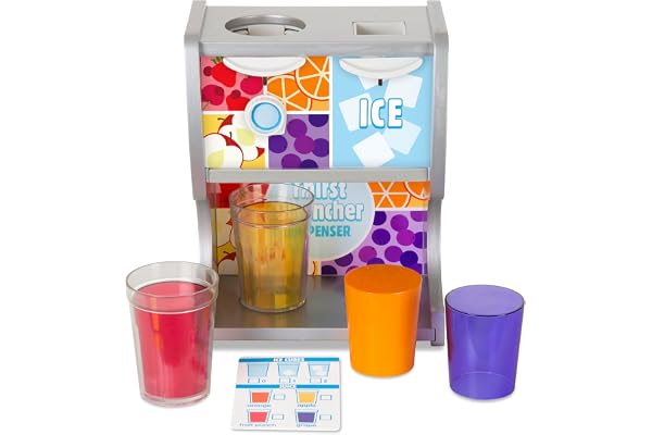 Melissa & Doug Juicemaskin | Träleksak för barn | Låtsaslek | Leksakskök |Barn leksaker | Montessori Leksaksmat | Aktivitetsleksak