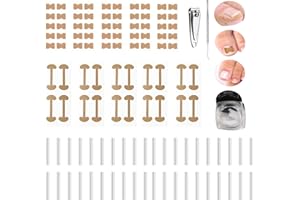 iLamvie 112 Pcs Kit Ongles Incarnésen Forme De C,Correction Des Ongles Des Orteils - Correction Des Ongles Des Orteils Incarnés,Orteil Kit De Traitement De Correction Des Ongles Incarnés.