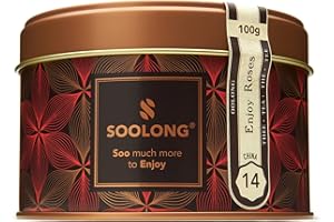 ‎SOOLONG Soolong Nr. 14 Premium Tee aus China - Oolong mit Rosenblüten und Lavendel - Sanft und beruhigend - Nachhaltiger loser Tee - Dose 100g - Genießen Sie den Geschmack Chinas mit Soolong