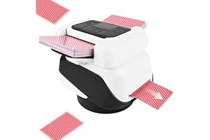 ZOELELE 2 in 1 Automatic Card Shuffler & Dispenser, 360° Rotation, Rechargeable, Supports 8 Players, for UNO, Poker, Skip BO, Blackjack, Texas Hold'e, with Customizable Game Modes, Adjustable Distance