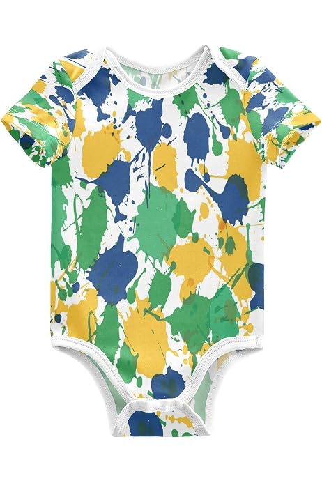 Body Bébé Manches Courtes KAAVIYO - Imprimé Bananes, 100% Coton, 3-24 Mois