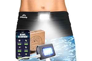 AVANTO LIFESTYLE Avanto Clip Light Pro, Original, Magnetic Lumiere course a Pied, Lumiere Running, Lampe Running Torse, Lumiere Running, LED Re-Chargeable USB-C, Lampe Jogging, Lampe pour Promenades avec Chien