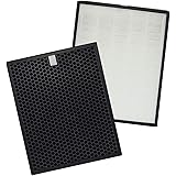 PUREBURG Filtro HEPA di Ricambio + Set di filtri a Carbone Attivo Compatibile con Philips Serie 3000i AC3256 AC3257 AC3259 Co