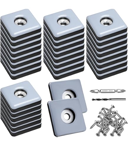 28 Pezzi In Teflon Rotondo 38 Mm &ndash; 5 Mm Di Spessore, Con Vite 3,5 Mm X 20 Mm/rivestimento In PTFE/teflongleiter/mobili/Sedia Gleiter