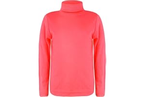 RAGEIT LOTMART Enfants Manches Longues col roulé Uni Haut Basique Garçon Fille Polo Jersey haut