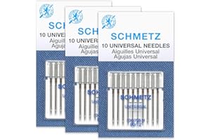 Schmetz Aiguilles universelles pour machine à coudre - Taille 80/12-3 cartes - 30 aiguilles