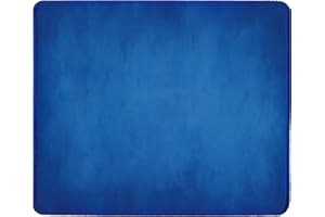 Silent Monsters Tappetino Mouse, Taglia S (240 x 200 mm) piccolo, Disegno blu con Bordo Cucito, per Ufficio Mouse e Gaming Mouse