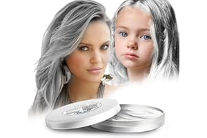 COLAYERIST Bianco Gel Colorato per Capelli Uomo e Donna Lavabile, Colore Temporaneo Capelli per Bambini, Colore Bianco Capelli Temporaneo, Crema Colorata Capelli per Feste o Cosplay