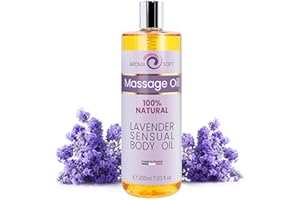 bleu & marine Bretania - Aceite de Masaje Natural 100% | Aromaterapia y Relajación | Hidratante y Portador | Ideal Después del Baño | Apto para Todo Tipo de Masajes Corporales, 200 ml