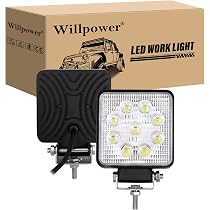 2 Phares De Travail LED 4 Pouces 50W - Faisceau Large, étanches IP68, 12V/24V, Pour SUV, Moto, Tracteur, ATV