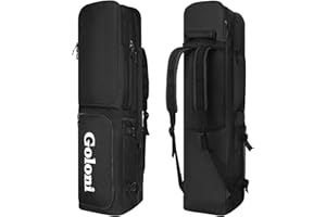 Goloni 4 Sticks Field Hockey Bag with Shoulder Straps,Field Hockey Stick Backpack with Shoe Compartment