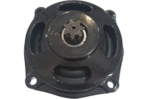KEN ROD Alloggiamento Campana Frizione Moto, pignone a 7 denti, copertura della frizione, pignoni a catena, accessorio moto per MiniMoto 25h 47cc 49cc nero