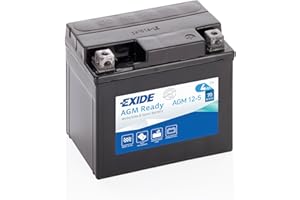 Batería Exide AGM12-5 Moto 12V Agm Ready. 12V - 4Ah/70A (EN) (115x70x85mm)