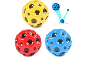 3 Stück Astro Jump Ball, 7cm Moon Ball, Space Ball, Bounce Ball, Super High Bouncing Ball, Mini Bouncing Ball Toy, Bouncy Balls for Kids Party Gift (B)