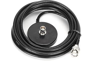 YUUGAA Magnethalterung Basisantenne, Car Walkie-Talkie-Radio Magnethalterung mit BNC-Stecker 50-3 Zuleitung