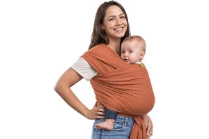 Boba Baby bärhandduk för nyfödda – elastisk bärhandduk och amningsduk för resor – lätt att knyta – bärsele nyfödda från födse