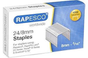 Rapesco 1456 Punti Galvanizzati 24/8mm (No.16), Confezione da 1000