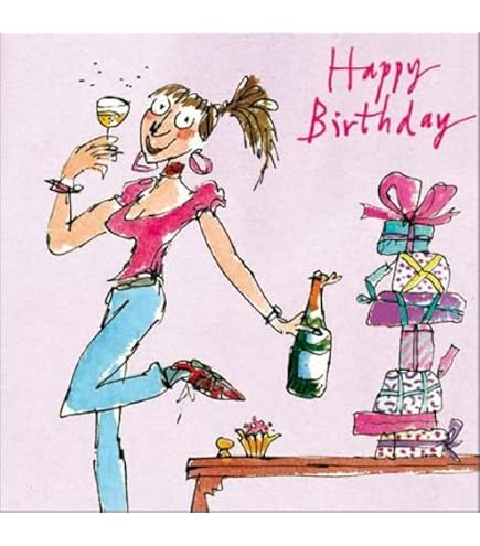 Biglietto Di Auguri Per Compleanno Con Illustrazione Di Quentin Blake - Cartolina Artistica Con Busta Bianca, Stampata Su Carta FSC (120x172 Mm) - 5