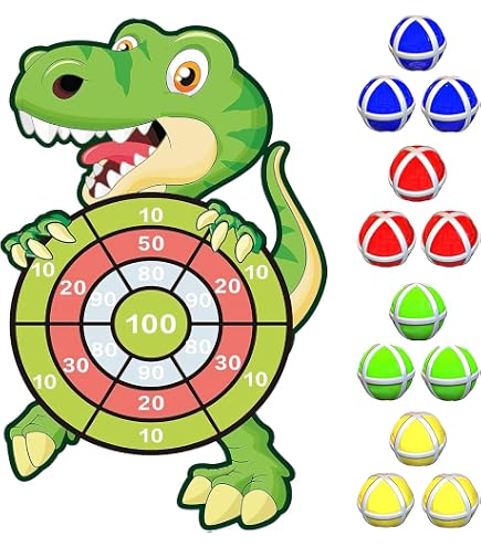 Idena – Jeu De Fléchettes Tissu 2 Cibles – 8 Balles – Diam. 35 Cm – Intérieur/Extérieur – Dès 3 Ans