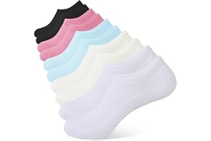 YOJOOM Sneaker Socken Damen 35-38 39-42, Füßlinge Sneakersocken mit Rutschfest Silikon,Laufsocken Gepolsterte Kurze Socken Unsichtbar