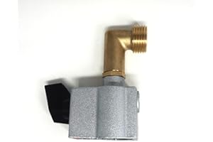 Tezla Adaptateur de gaz à clipser 27 mm vers butane Pigtail 109 sortie mâle entrée latérale