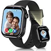 4G Smart Watch Children GPS, Video Calling, Calls, Flashlight, Black | Voice Chat, SOS, School Mode, Alarm Clock, IP68, Sleep