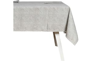 Hogarys Juego Mantel mas Servilletas, Poliéster, Texeilat Arena, 150_x_150cm