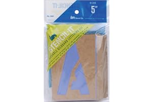 Graphic Products Plastic Stencil-It Reusable Lettering Set-5-inch